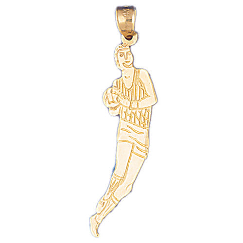 14K GOLD SPORT CHARM - BASKETBALL # 3243