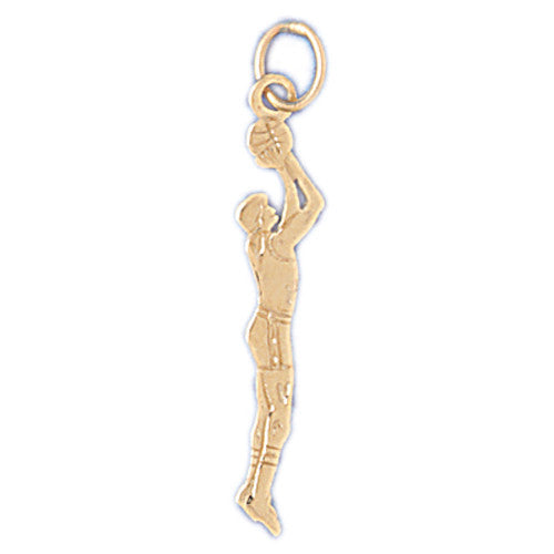 14K GOLD SPORT CHARM - BASKETBALL # 3246