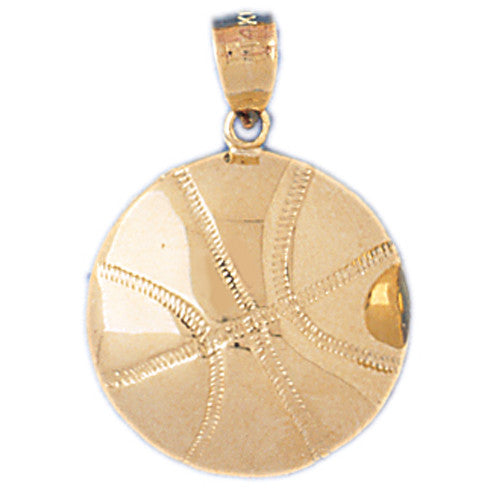 14K GOLD SPORT CHARM - BASKETBALL # 3247