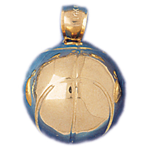 14K GOLD SPORT CHARM - BASKETBALL #3248