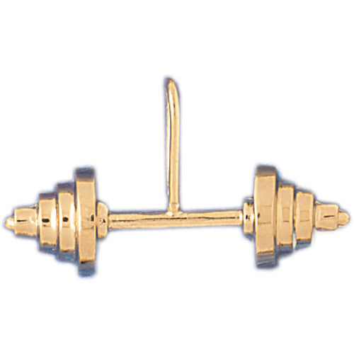 14K GOLD SPORT CHARM - BODYBUILDING #3478