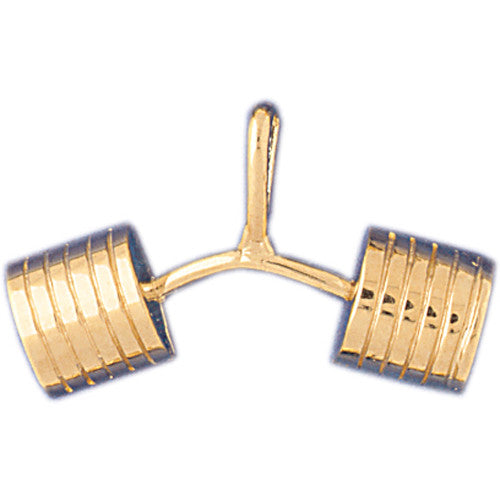 14K GOLD SPORT CHARM - BODYBUILDING #3480
