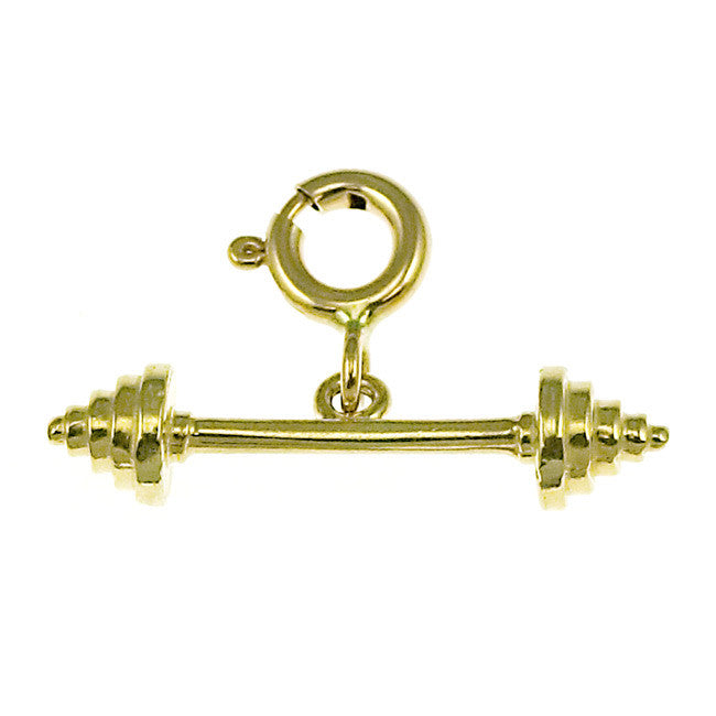 14K GOLD SPORT CHARM - BODYBUILDING #3483
