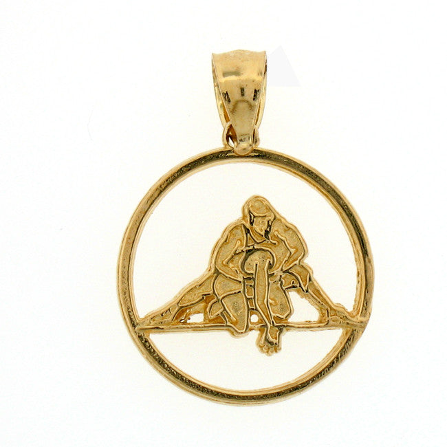 14K GOLD SPORT CHARM - BODYBUILDING #6318