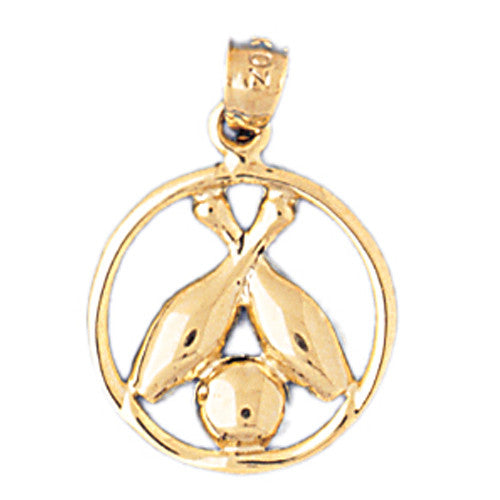 14K GOLD SPORT CHARM - BOWLING # 3271