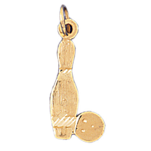 14K GOLD SPORT CHARM - BOWLING # 3273