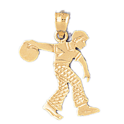 14K GOLD SPORT CHARM - BOWLING # 3275