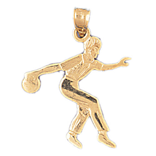 14K GOLD SPORT CHARM - BOWLING # 3279