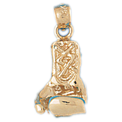14K GOLD SPORT CHARM - BOXING #3628