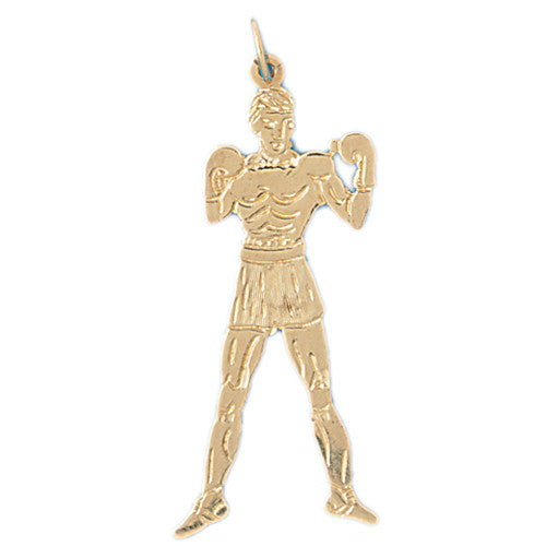 14K GOLD SPORT CHARM - BOXING #3631