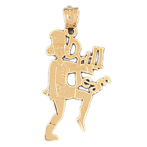 14K GOLD SPORT CHARM - CHEERLEADER #3508