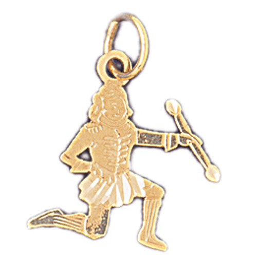 14K GOLD SPORT CHARM - CHEERLEADER #3509