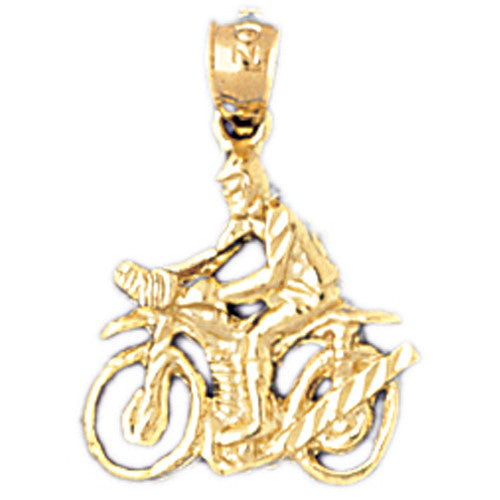 14K GOLD SPORT CHARM - CYCLING #3652