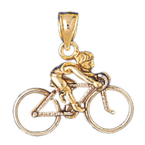 14K GOLD SPORT CHARM - CYCLING #3712
