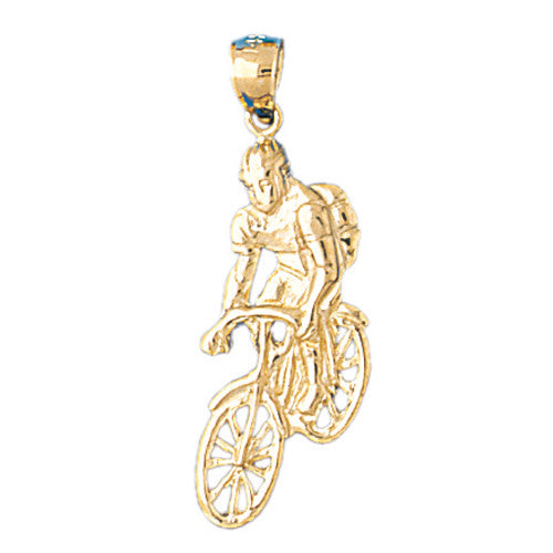 14K GOLD SPORT CHARM - CYCLING #3713