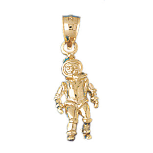 14K GOLD SPORT CHARM - DIVER #3690