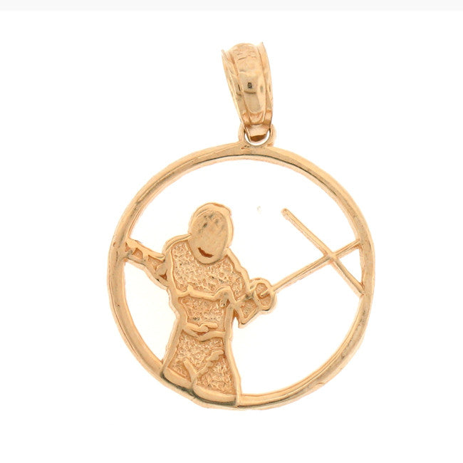 14K GOLD SPORT CHARM - FENCING #6314