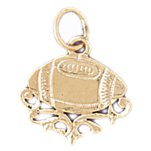 14K GOLD SPORT CHARM - FOOTBALL # 3213