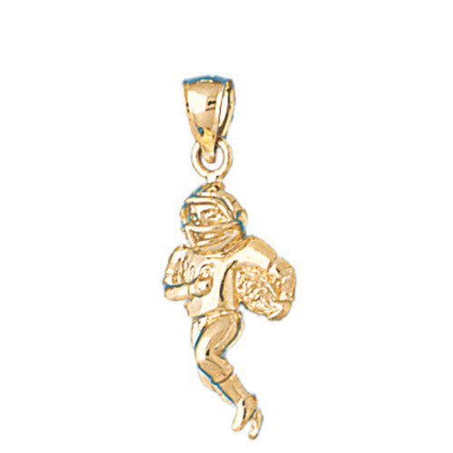 14K GOLD SPORT CHARM - FOOTBALL #3700