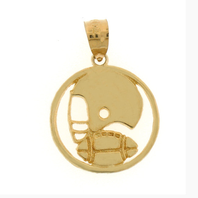 14K GOLD SPORT CHARM - FOOTBALL #6332