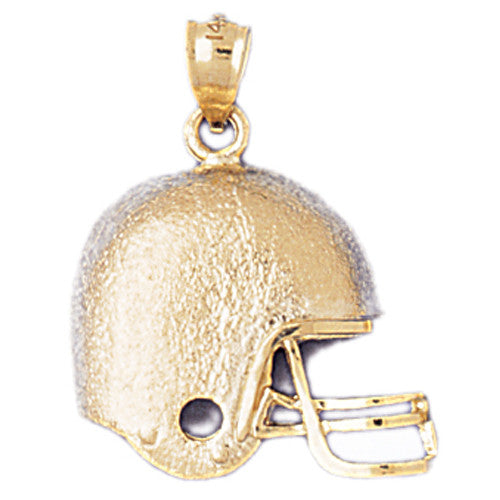 14K GOLD SPORT CHARM - FOOTBALL HELMET # 3197
