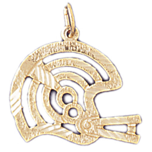 14K GOLD SPORT CHARM - FOOTBALL HELMET # 3205