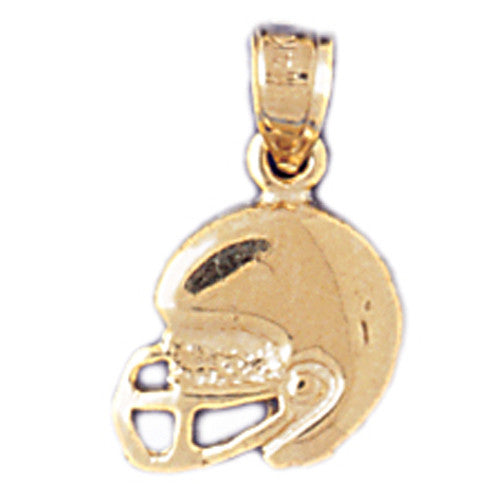 14K GOLD SPORT CHARM - FOOTBALL HELMET # 3206