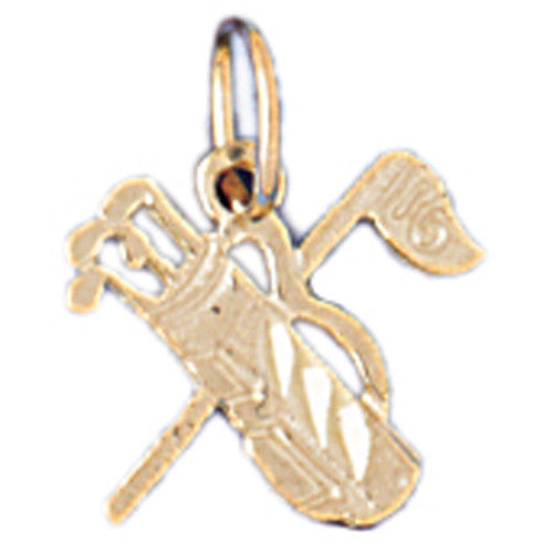 14K GOLD SPORT CHARM - GOLF # 3383