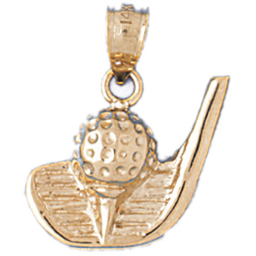 14K GOLD SPORT CHARM - GOLF # 3387