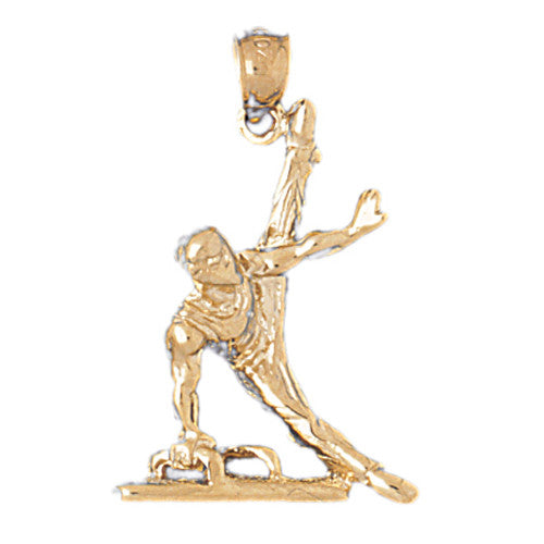14K GOLD SPORT CHARM - GYMNASTICS #3539
