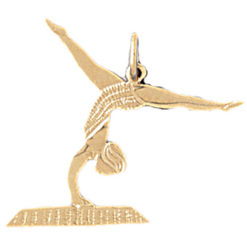 14K GOLD SPORT CHARM - GYMNASTICS #3541