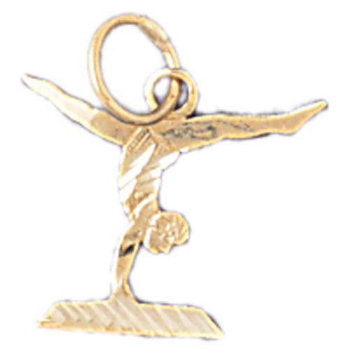 14K GOLD SPORT CHARM - GYMNASTICS #3542