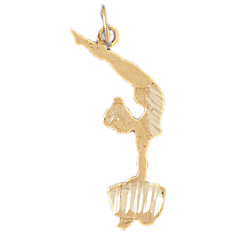 14K GOLD SPORT CHARM - GYMNASTICS #3546