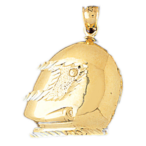 14K GOLD SPORT CHARM - HELMET #3647