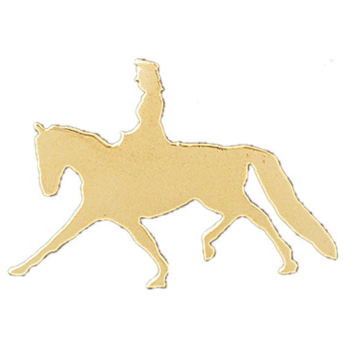 14K GOLD SPORT CHARM - HORSE RACING #1796