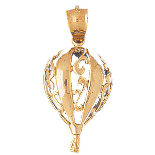 14K GOLD SPORT CHARM - HOT AIR BALLOON #3664