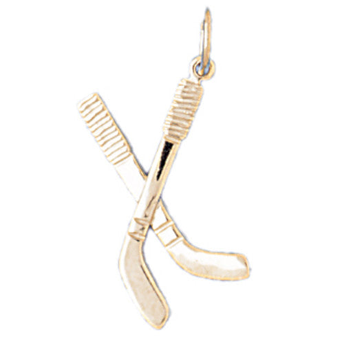 14K GOLD SPORT CHARM - ICE HOCKEY # 3393