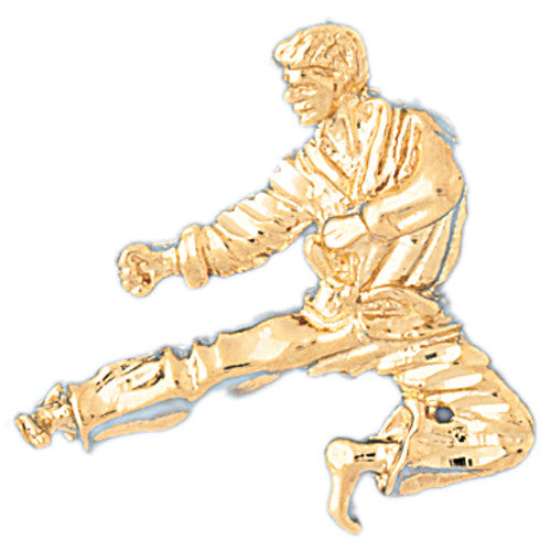 14K GOLD SPORT CHARM - MARTIAL ARTS # 3452