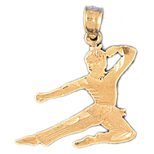 14K GOLD SPORT CHARM - MARTIAL ARTS # 3456