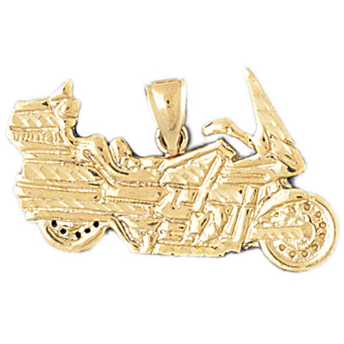 14K Gold Motorcycle Charm | Golden-Charms.com