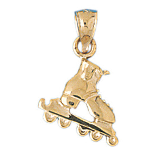 14K GOLD SPORT CHARM - ROLLERBLAGE #3697