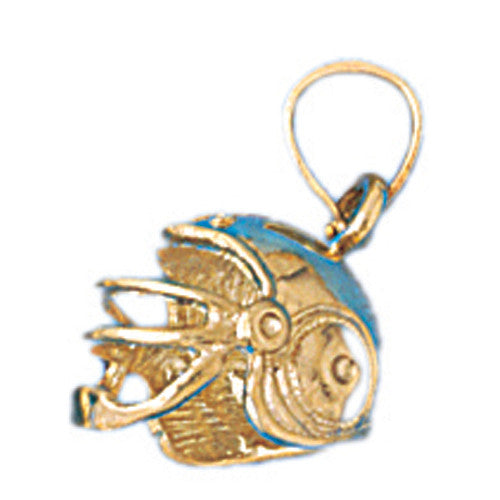14K GOLD SPORT CHARM - RUGBY MASK #3701