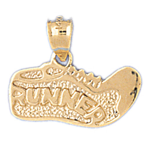 14K GOLD SPORT CHARM - RUNNER SHOE #3601