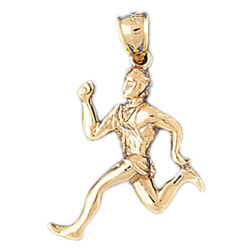14K GOLD SPORT CHARM - RUNNING #3590
