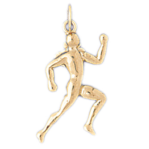 14K GOLD SPORT CHARM - RUNNING #3593
