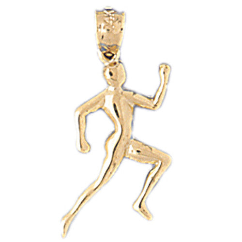 14K GOLD SPORT CHARM - RUNNING #3594