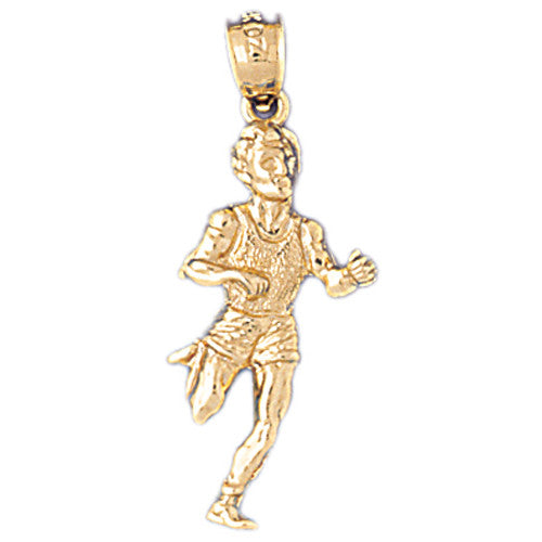 14K GOLD SPORT CHARM - RUNNING #3596