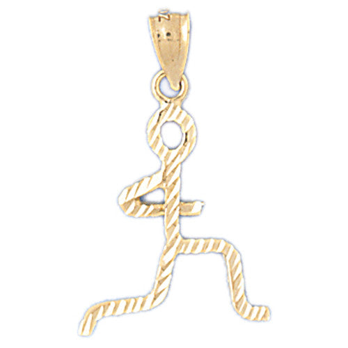 14K GOLD SPORT CHARM - RUNNING #3598