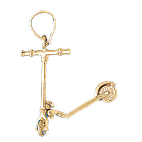 14K GOLD SPORT CHARM - SCOOTER #3698