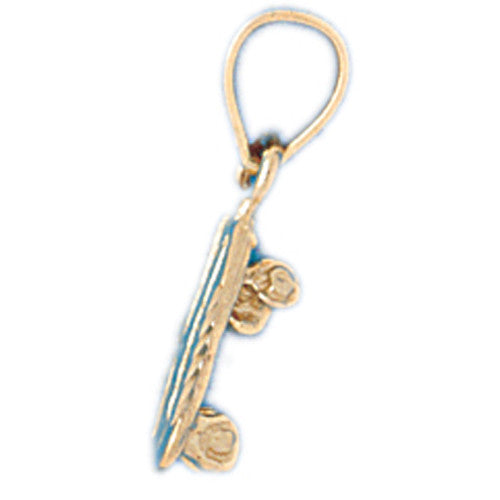 14K GOLD SPORT CHARM - SKATEBOARD # 3343